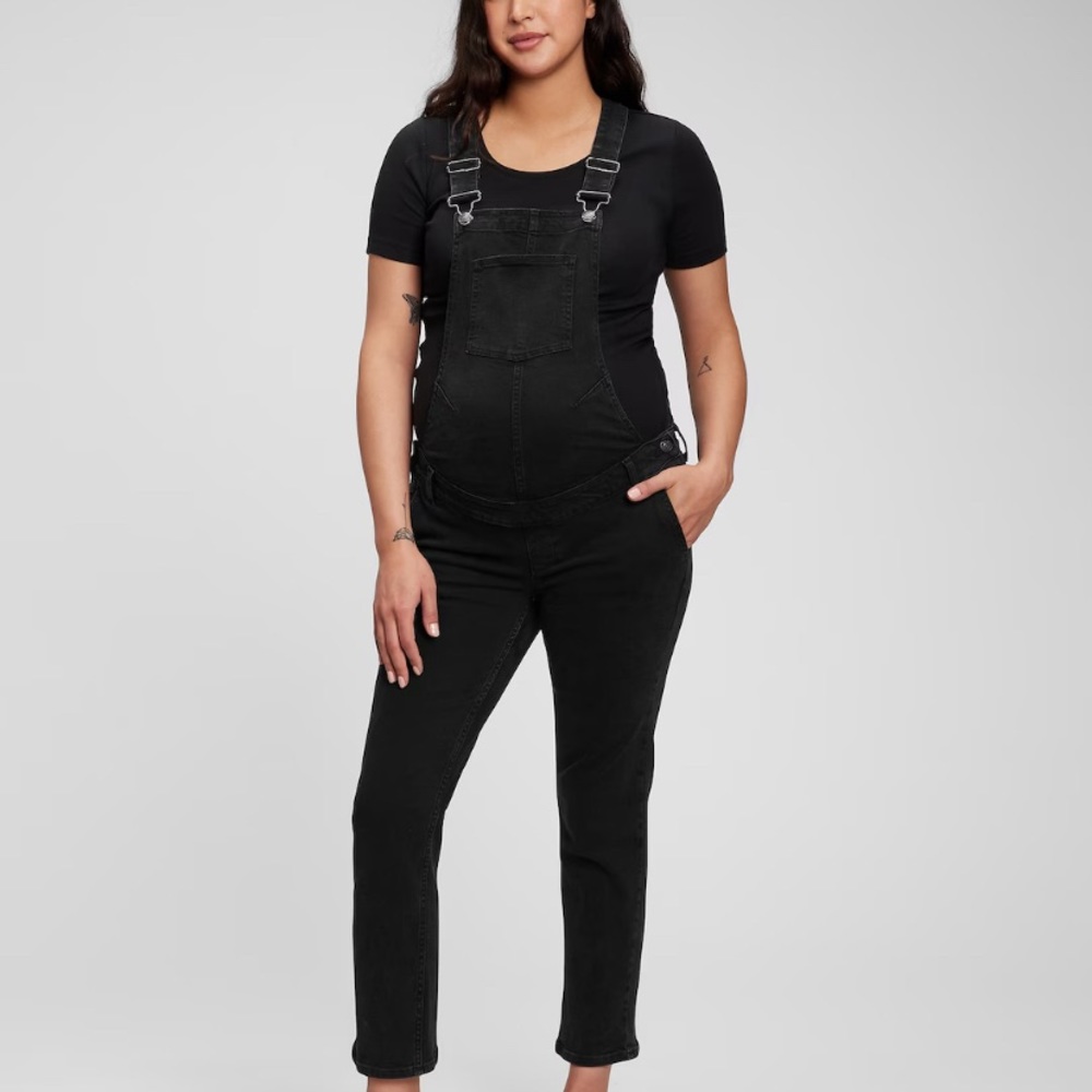 GAP Black Denim Overalls